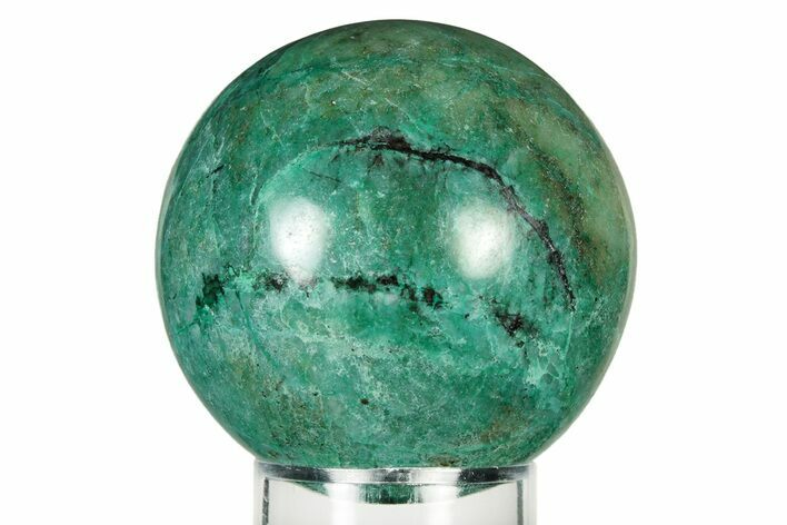 Polished Malachite & Chrysocolla Sphere - Peru #252675